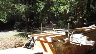 Wood slabbing prep work -11