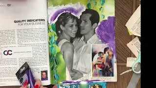 Mixed Media Glue Book - using magazine to make a glue book - page 12