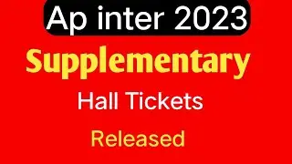 ap inter supplementary hall ticket download|inter hall ticket|how to download ap inter hall ticket