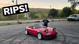 HAGGARD MIATA IS FINALLY DRIFTING!!!