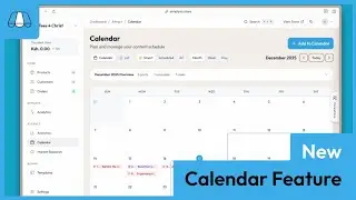 The New Calendar Feature is Here🎉