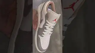 Subtle but Stylish | Air Jordan 1 Low Sail/Grey/Red #nike #jordan #airjordan #sail #grey #red #shoes