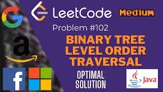 LeetCode Problem 102: Binary Tree Level Order Traversal in Java - FAANG Coding Interview - Blind 75