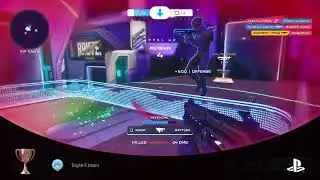 Splitgate 2 in game play [Triple Crown] trophy.