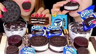 ASMR OREO ICE CREAM, CHOCOLATE EGG, OREO CEREAL, GIANT POCKY, DARK CHOCOLATE OREO, ALFAJOR, WAFERS먹방