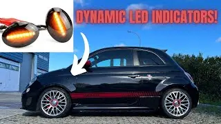 Fiat Abarth 500 LED Dynamic indicator INSTALL