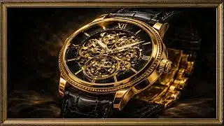Golden Skeleton Watch