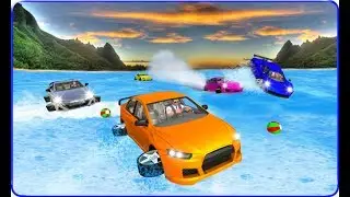 Water Surfing Car Racing 3D ★ Android IOS GamePlay 2017