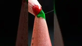 Gluing the pencil #shorts #asmr #closeup