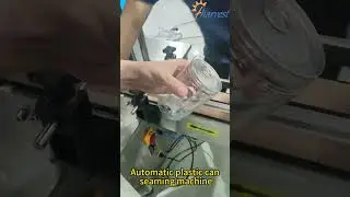Automatic can sealing machine for plastic can, PET can seamer equipment