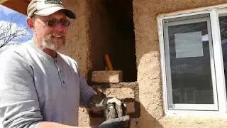 Laying Adobe Bricks and Tinting Mortar