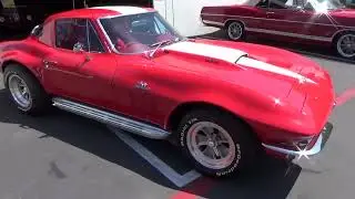 Тест-драйв Corvette 427 CID/450 л.с. 1966 года в автосалоне Laguna Classic Cars, Лагуна-Бич, Кали...