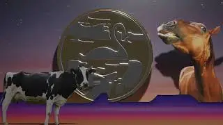 Dancing horse and cow animation for stream break