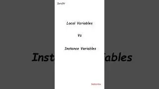 Difference between local and instance variables in Java 
