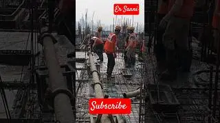 Slab casting #electricalwork #construction #industrialelectrician #electricalindia #civile