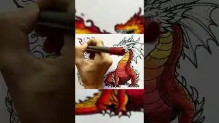 Fire-Breathing Dragon Coloring | Epic Time-Lapse Art Short