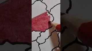 Drawing every Europe country part-4✨️#poland #country #map #drawing #flag #art