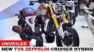UNVEILED ! STUNNING TVS ZEPPELIN 220 HYBRID UNVEILED @ 2018 AUTO EXPO