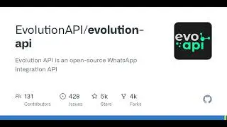 GitHub &mdash; EvolutionAPI/evolution-api: Evolution API &mdash; это API для интеграции WhatsApp с открытым и...
