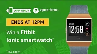24th January 2019 | Amazon.in Daily Quiz Time Answers | App Only Quiz | Win Big Prizes Every Day |