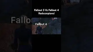 Fallout 3 Vs Fallout 4 Radscorpions!