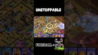 UNSTOPPABLE Fireball Army 😱 | TH18 Meta Attack 🔥 | Clash of Clans #Shorts