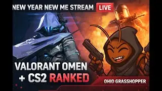 New Year New Me Stream | Valorant + CS2 Ranked | Ohio Grasshopper | #39  #pngtuber #valorant #2026