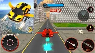 Flying Robot Car Robot Transformation Game Android Gameplay #1