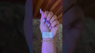 #Korean #Glass #Crystal #Sculpted #Acrylic #Nails #Shimmery #Pink #Gradient #Medium #Coffin #Shape
