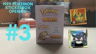 Opening an entire Art Box Of Vintage Pokemon Stickers From The 90s!: Part 3
