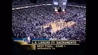 NBA on NBC | L.A. Lakers & Sacramento Kings Starting Player Introduction | (2002)