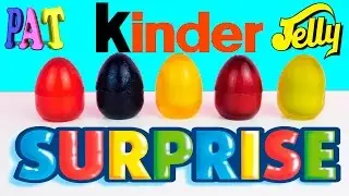 Желейные #киндер #сюрприз с интересными игрушками #Jelly #Kinder #Surprise with interesting toys