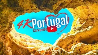 ROMANTIC Carvoeiro Heart shaped rock Algarve Portugal  Roca en forma de coraz&oacute;n carvoeiro