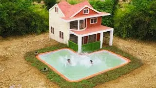 Build a luxurious private house from scratch in 72 days and a swimming pool in front of the house