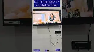 LG 43 Inch smart LED TV Installation & Full Demo |in jaynagar #viral #shortsfeed #trendingshorts #lg