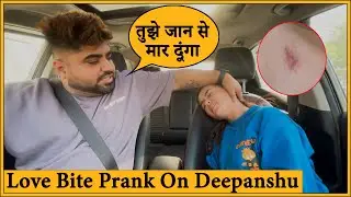 Love Bite Prank On My Husband 💋By Simran | Chik Chik Boom