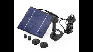 1.2W Solar Fountain with Water Pump and Solar Panel