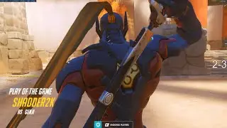 Overwatch Rank 1 Genji Shadder2k Tryhard Gameplay Against Taimou