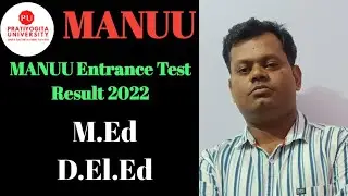 MANUU D.El.Ed ET Result 2022 l MANUU M.Ed ET Result 2022 l  #shorts l #youtubeshorts