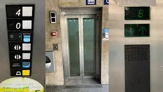 Clunky Otis Hydraulic Elevator @ Metro Marqu&ecirc;s de Pombal - Lisbon, Portugal