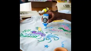 Fab Dab Do Minimum Mess and Maximum Fun T-shirt Painting