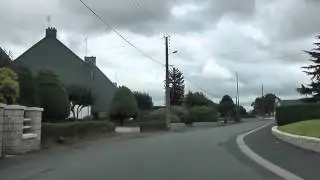 Driving From The Petrol Station At ZA Goasnel To Lidl, 22110 Rostrenen, Brittany, France