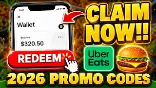NEW Uber Eats Promo Code for $100 FREE Credit ✅ INSANE Discount Codes for Uber Eats 2026