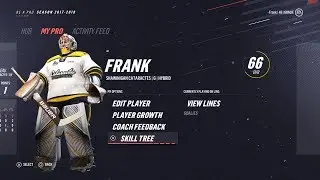 NHL 19 Be a Pro Goalie w/ FRANK - EPISODE 1