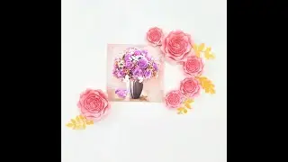 Modern Paper Rose for wedding backdrop & Party backdrop or home wall decoration. Cut by machine
