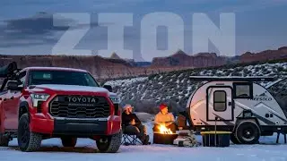 Winter Teardrop Camping in Southern Utah