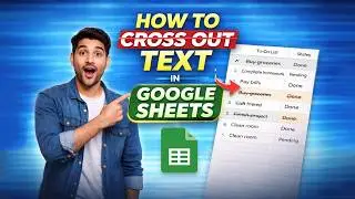 How to Cross Out Text in Google Sheets | Strikethrough Shortcut & Easy Method