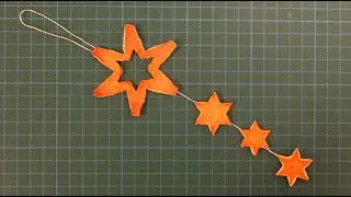 Stern basteln mit Orangenschale