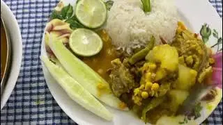 Beef Head Curry with Lentil and BottleGourd