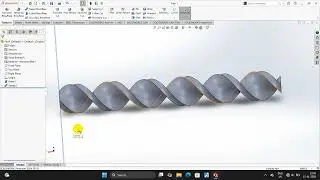 How to design a Twist Rod in SOLIDWORKS 2025 | 2026 | SWEEP TWIST SOLIDWORKS 